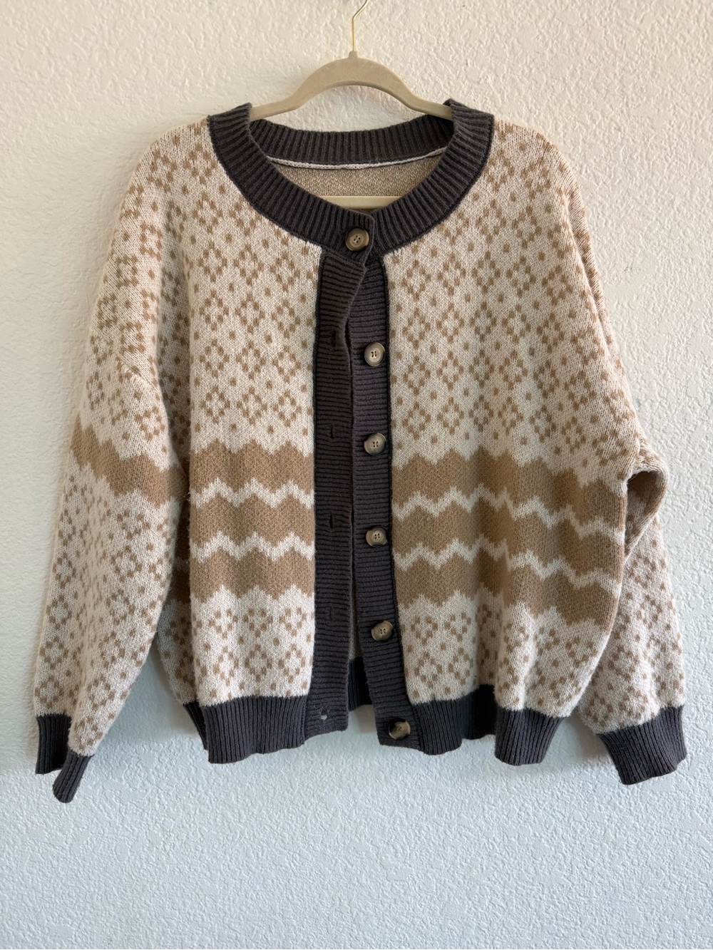 DAZY floral jacquard cardigan